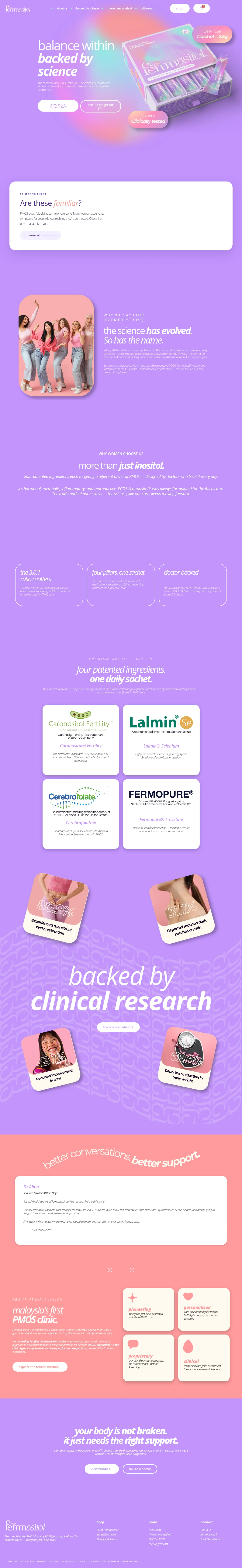 Femmasitol - Full Page Design Preview
